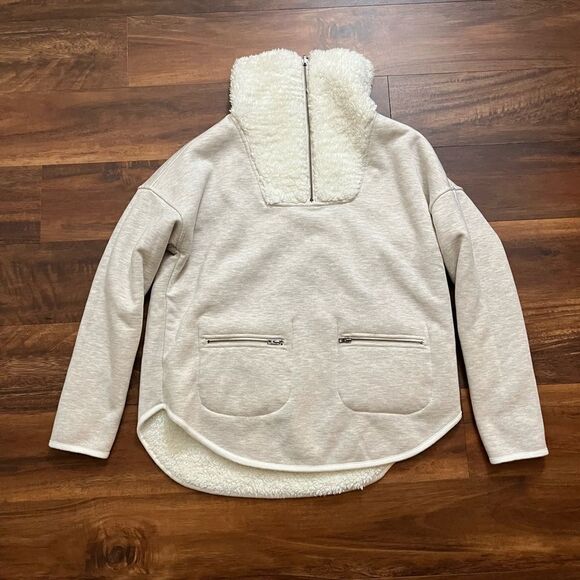 athleta •nirvana sherpa fur reversible quarter zip small - Picture 6 of 7